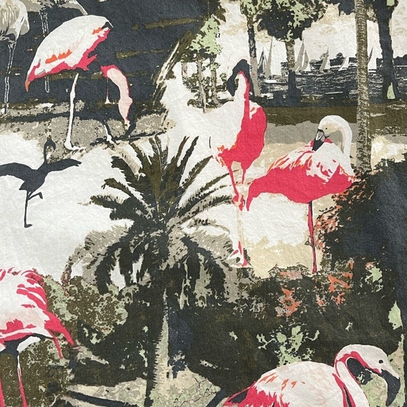 Tailor Vintage Cotton Flamingo Spaghetti Strap Maxi Dress Hawaiian Tropical Boho - Picture 11 of 13